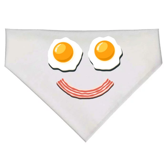 Funny Breakfast Bacon and Eggs USA-Made Doggie Bandana