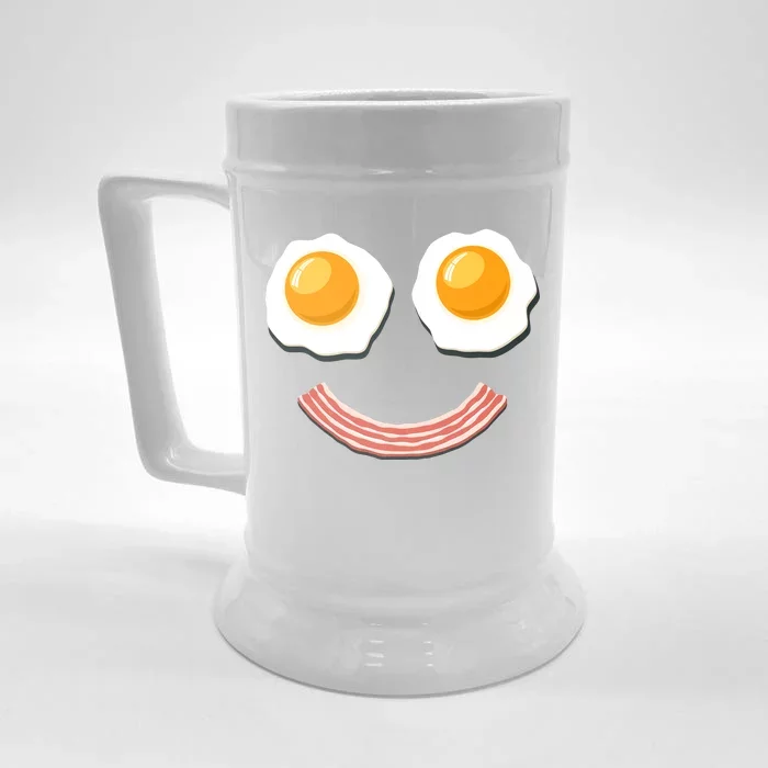 Funny Breakfast Bacon and Eggs Front & Back Beer Stein