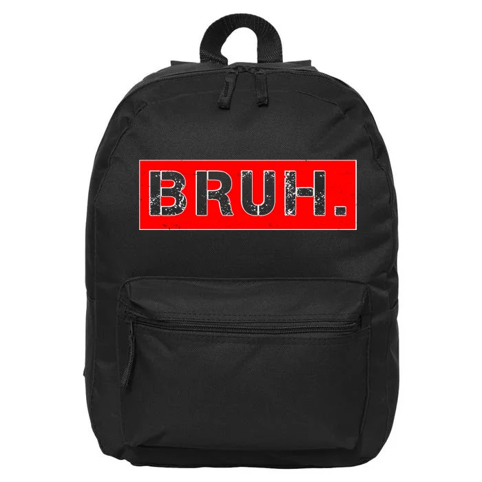 Funny Bruh Meme 16 in Basic Backpack