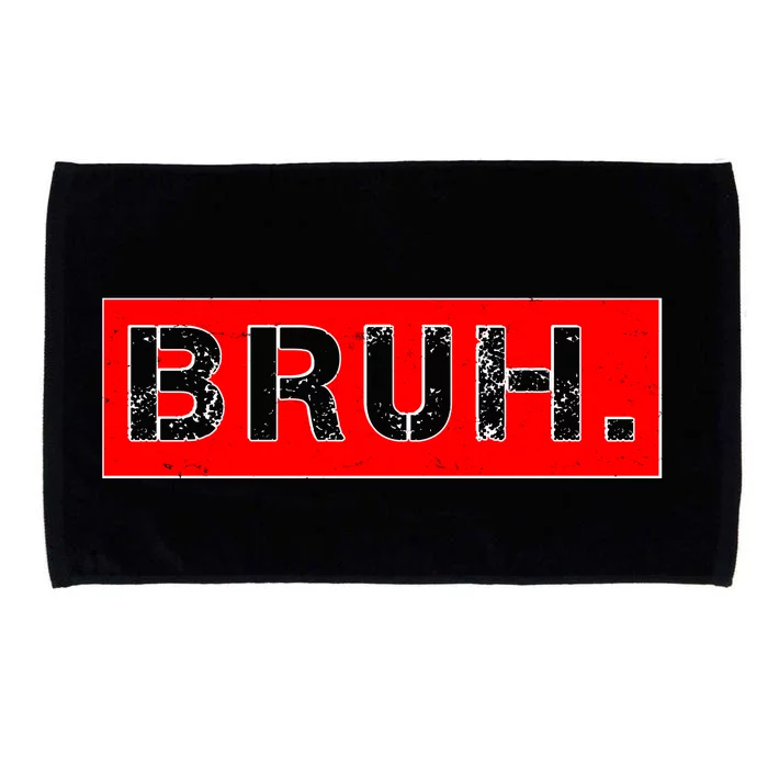 Funny Bruh Meme Microfiber Hand Towel