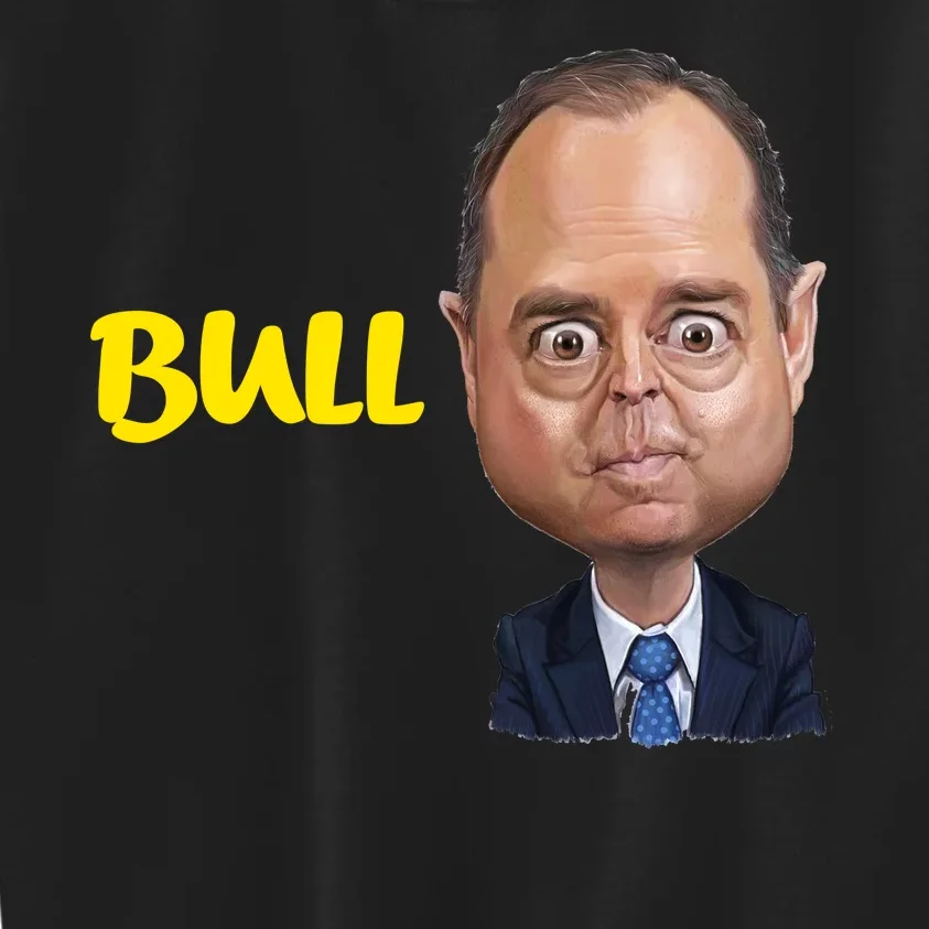 Funny Bull Schiff Meme Adam Schiff Kids Sweatshirt