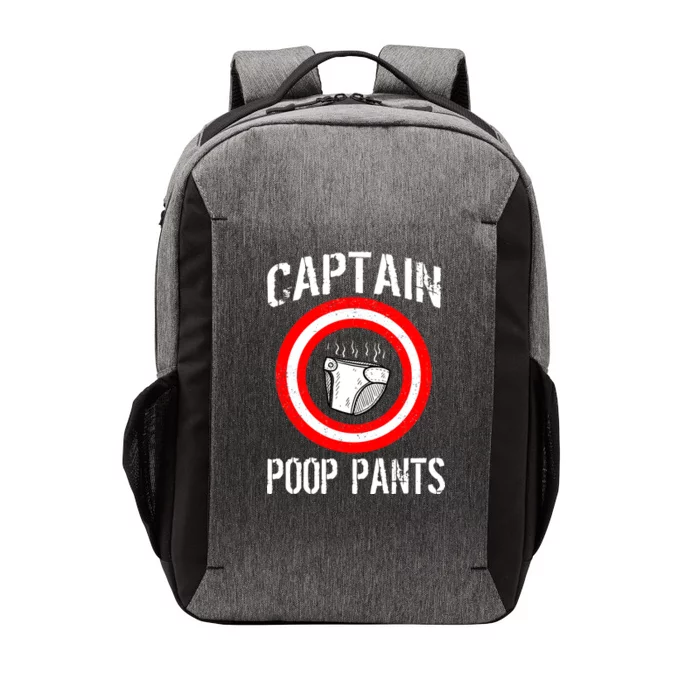 Funny Captain Poop Pants Vector Backpack