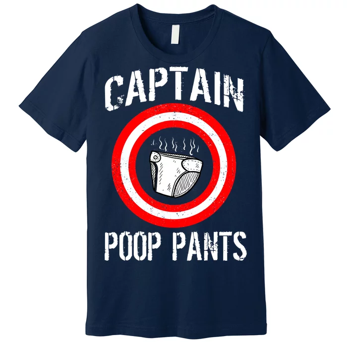 Funny Captain Poop Pants Premium T-Shirt