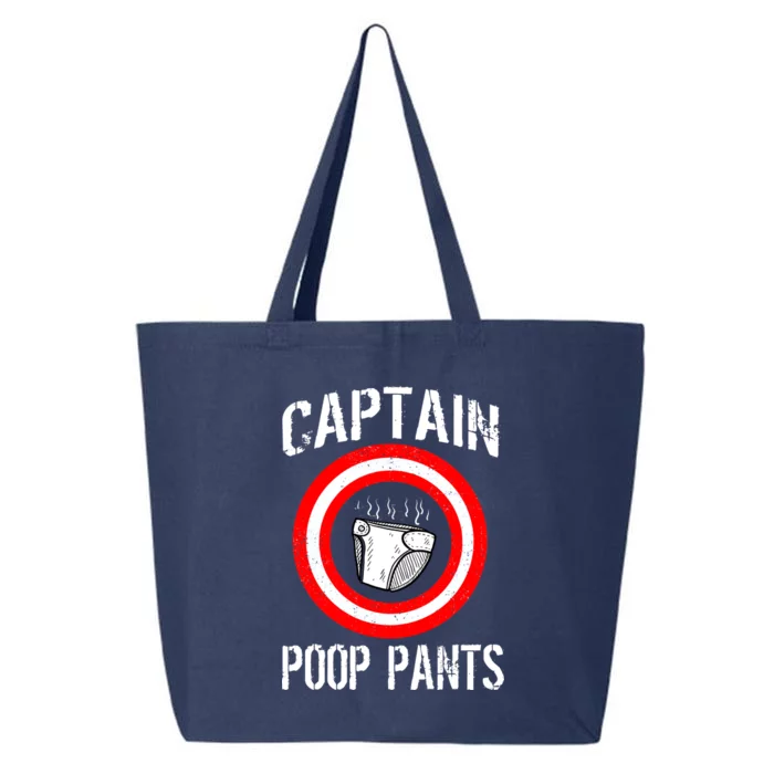 Funny Captain Poop Pants 25L Jumbo Tote