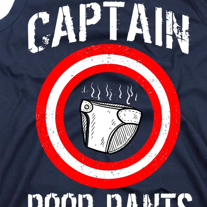 Funny Captain Poop Pants Tank Top