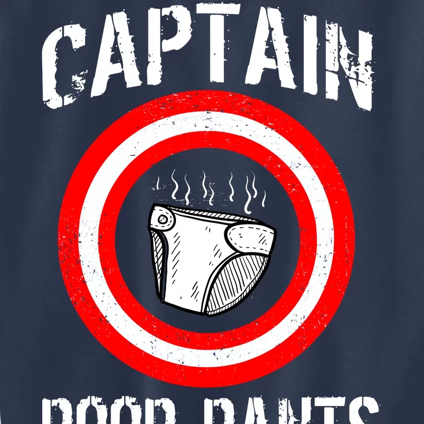 Funny Captain Poop Pants Kids Sweatshirt