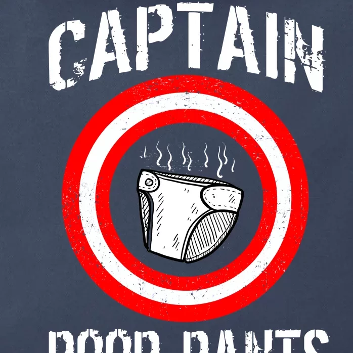 Funny Captain Poop Pants Zip Tote Bag