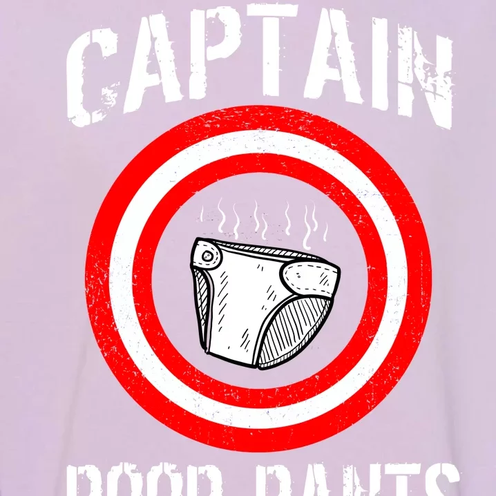 Funny Captain Poop Pants Garment-Dyed Sweatshirt