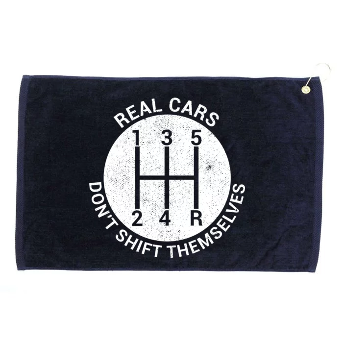 Funny Car Stick Shift Grommeted Golf Towel