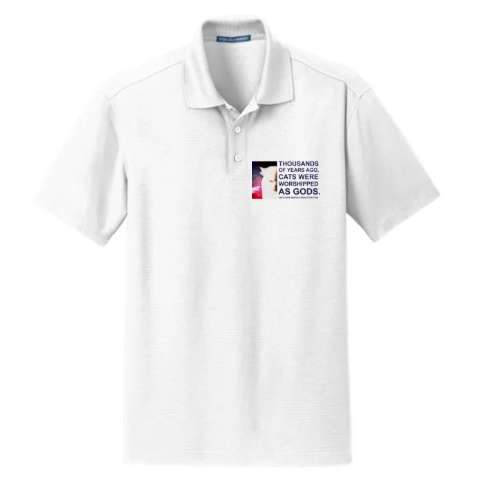 Funny Cat Dry Zone Grid Performance Polo