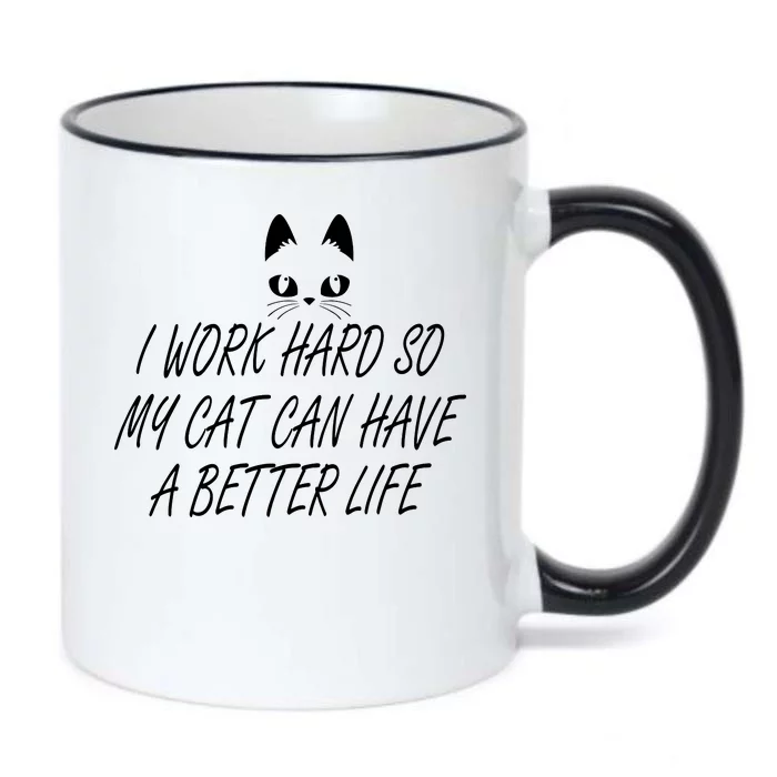 Funny Cat Meme Black Color Changing Mug