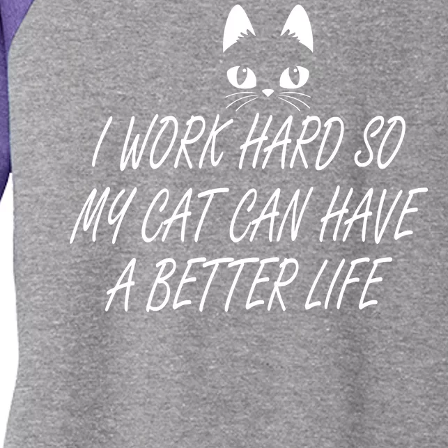 Funny Cat Meme Women's Tri-Blend 3/4-Sleeve Raglan Shirt