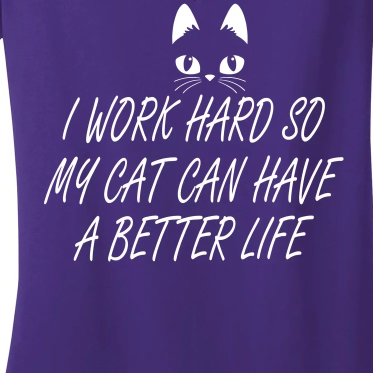 Funny Cat Meme Women's V-Neck T-Shirt