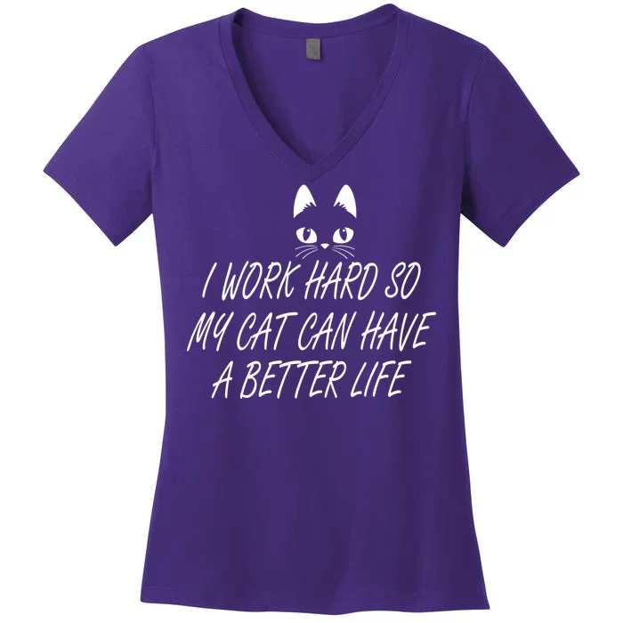 Funny Cat Meme Women's V-Neck T-Shirt