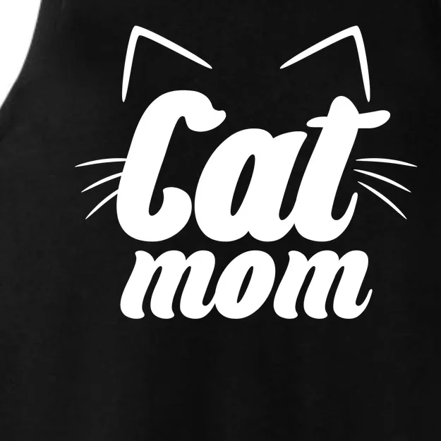 Funny Cat Mom  Cat Lover Ladies Tri-Blend Wicking Tank