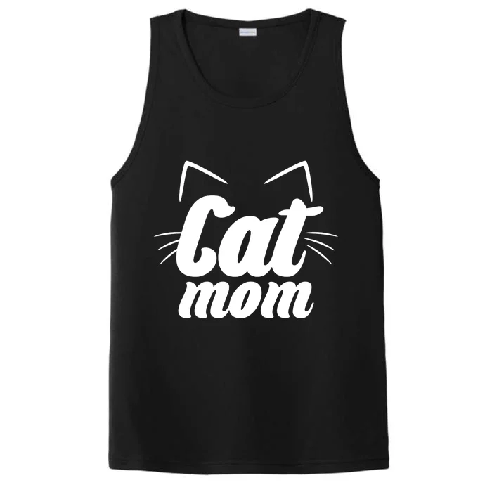 Funny Cat Mom  Cat Lover Performance Tank