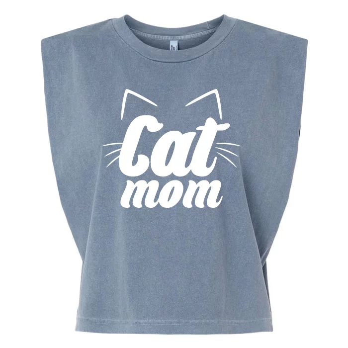 Funny Cat Mom  Cat Lover Garment-Dyed Women's Muscle Tee