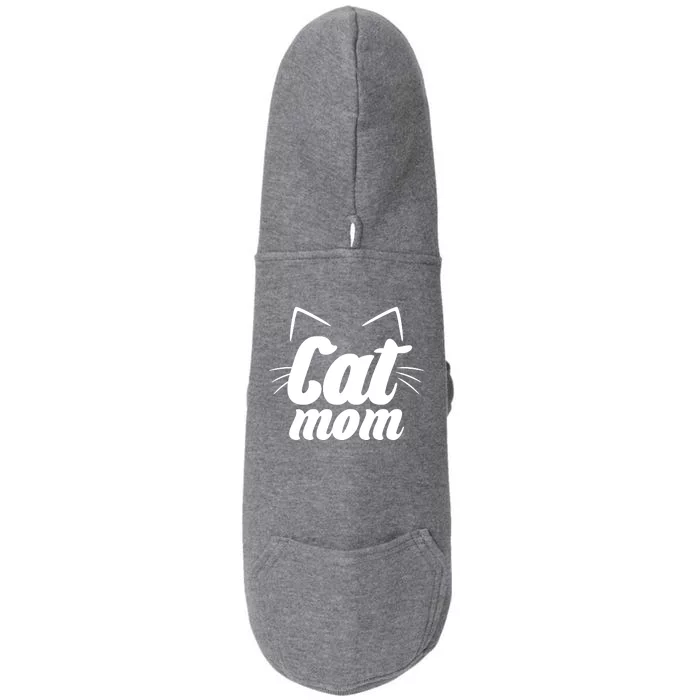 Funny Cat Mom  Cat Lover Doggie 3-End Fleece Hoodie