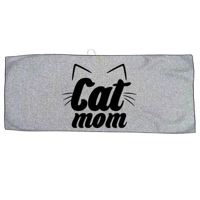 Funny Cat Mom  Cat Lover Large Microfiber Waffle Golf Towel