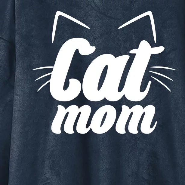 Funny Cat Mom  Cat Lover Hooded Wearable Blanket