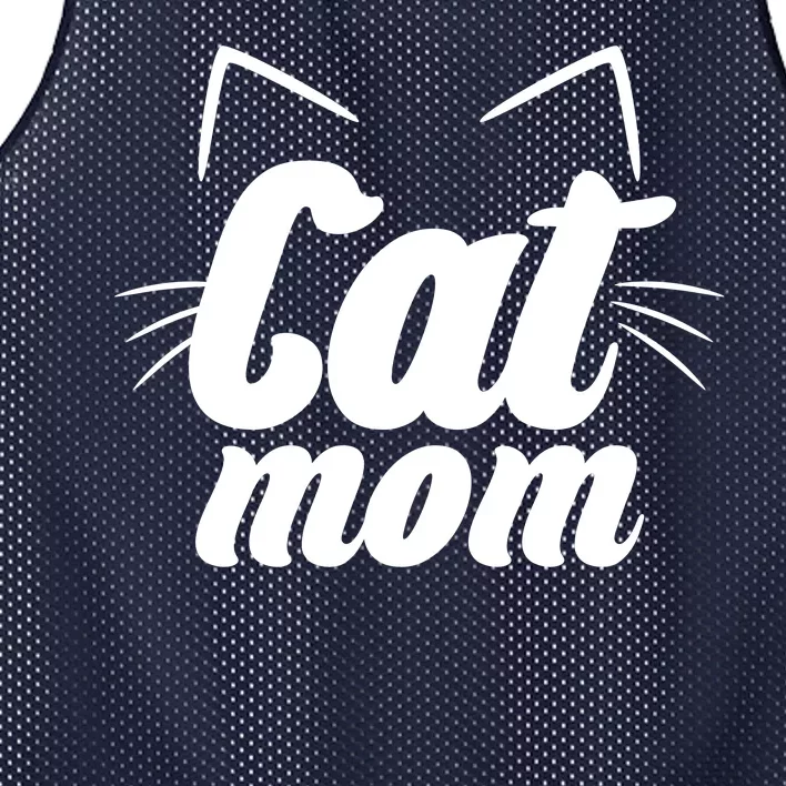 Funny Cat Mom  Cat Lover Mesh Reversible Basketball Jersey Tank