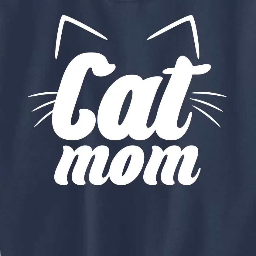 Funny Cat Mom  Cat Lover Kids Sweatshirt