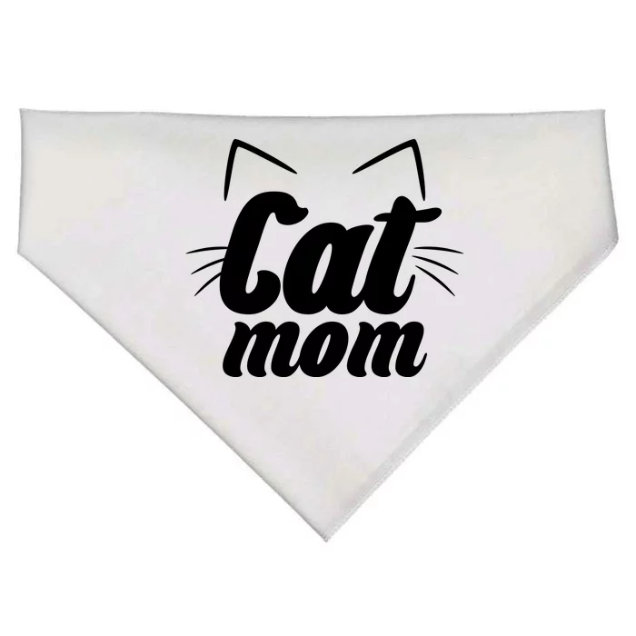 Funny Cat Mom  Cat Lover USA-Made Doggie Bandana