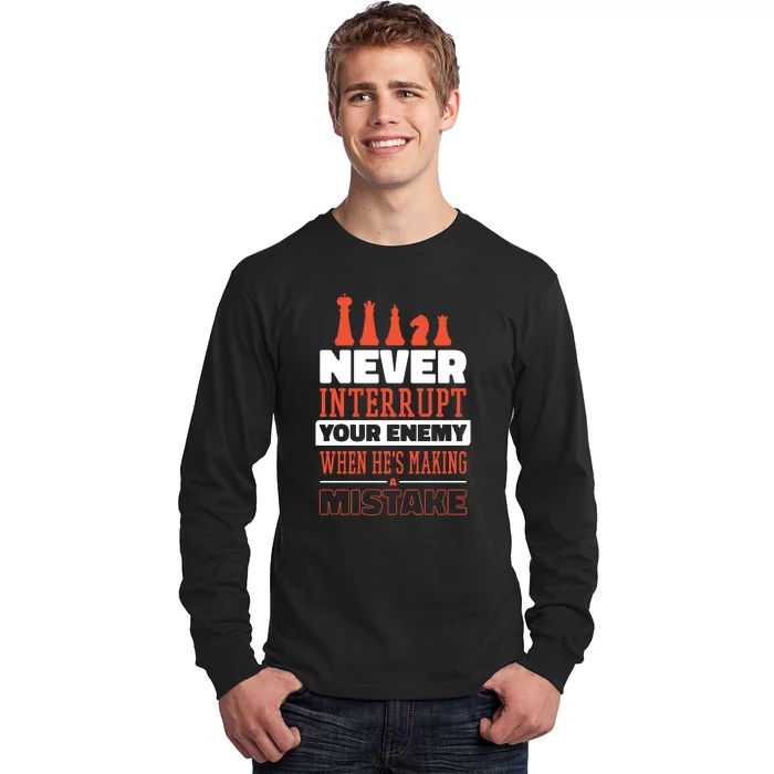 Funny Chess Quote Long Sleeve Shirt