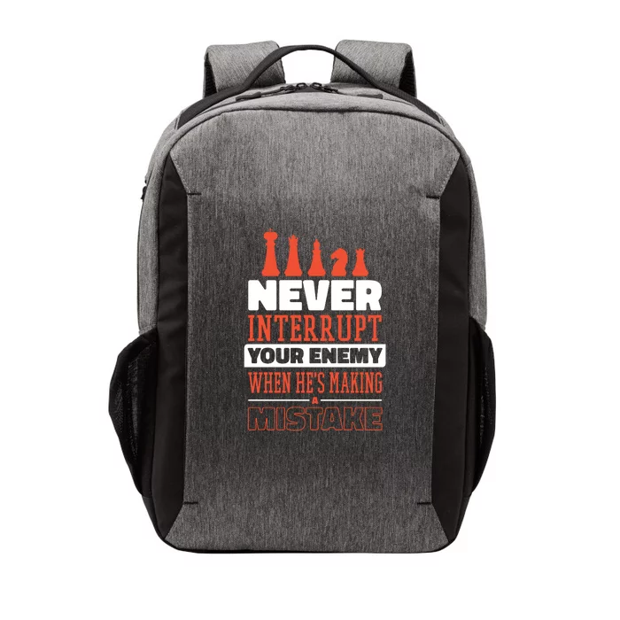 Funny Chess Quote Vector Backpack