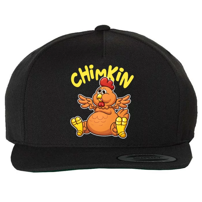 Funny Chimkin Meme Chunky Chicken Wool Snapback Cap