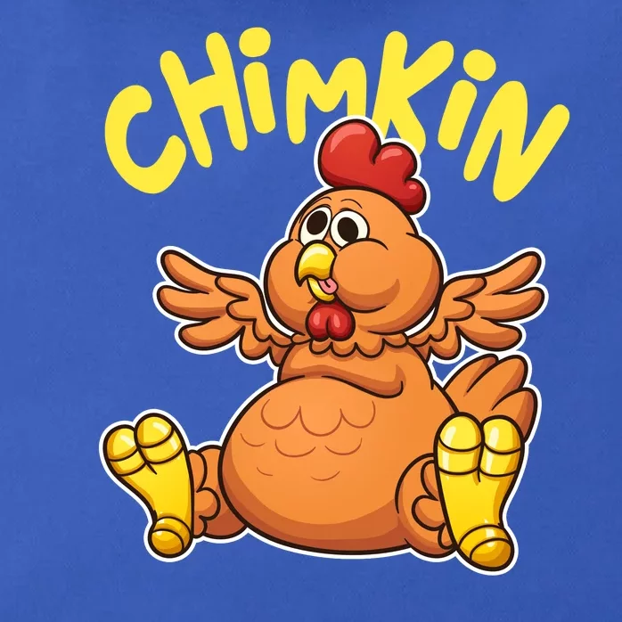 Funny Chimkin Meme Chunky Chicken Zip Tote Bag