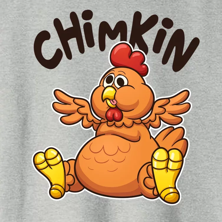 Funny Chimkin Meme Chunky Chicken Women's Crop Top Tee