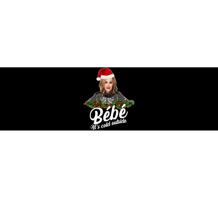 Funny Christmas Bebe It's Cold Outside Bumper Sticker