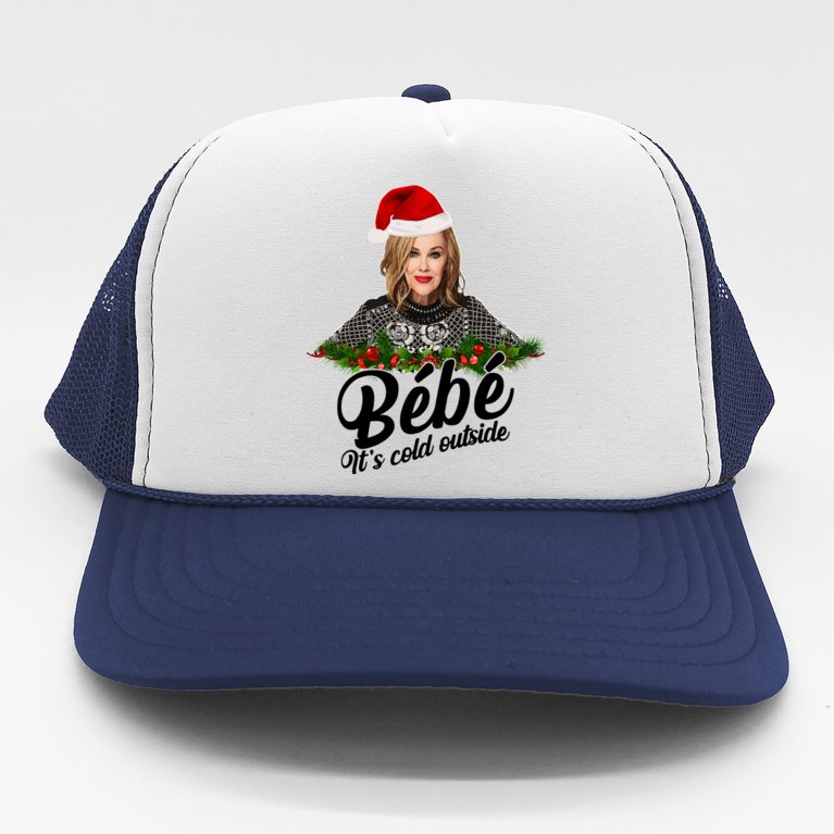 Funny Christmas Bebe It's Cold Outside Trucker Hat