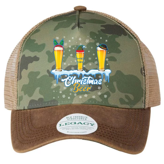 Funny Christmas Beer Legacy Tie Dye Trucker Hat