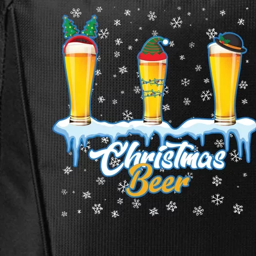 Funny Christmas Beer City Backpack