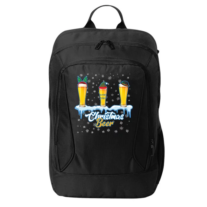 Funny Christmas Beer City Backpack