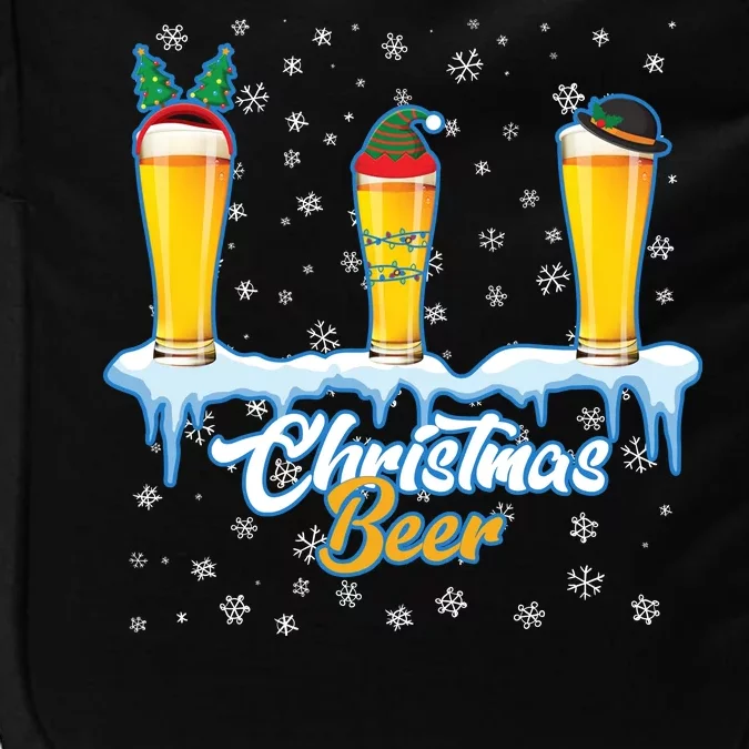 Funny Christmas Beer Impact Tech Backpack