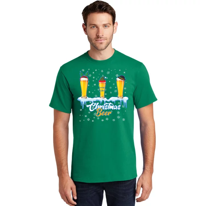 Funny Christmas Beer Tall T-Shirt