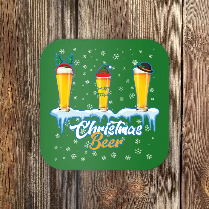 Funny Christmas Beer Coaster