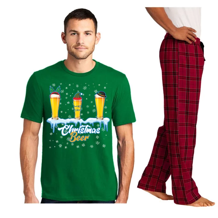 Funny Christmas Beer Pajama Set