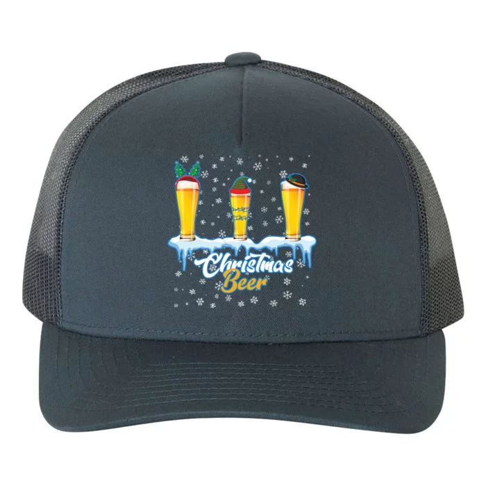 Funny Christmas Beer Yupoong Adult 5-Panel Trucker Hat