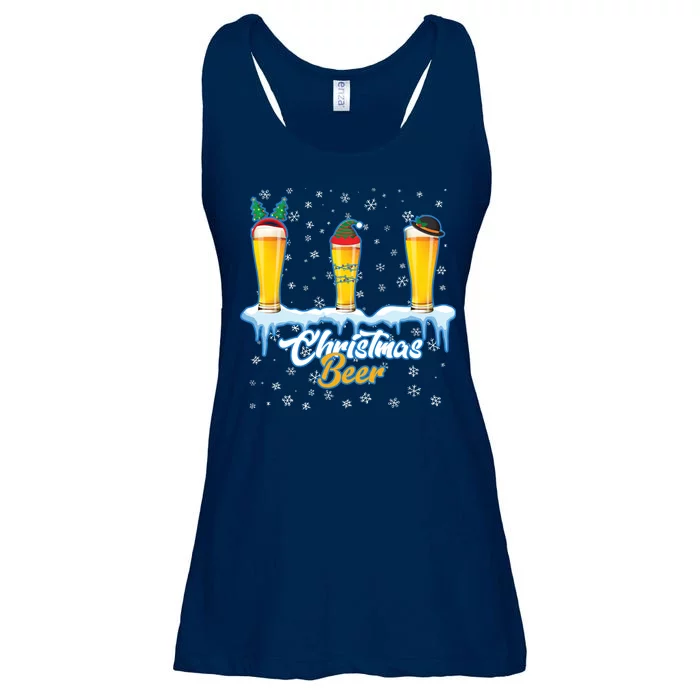 Funny Christmas Beer Ladies Essential Flowy Tank