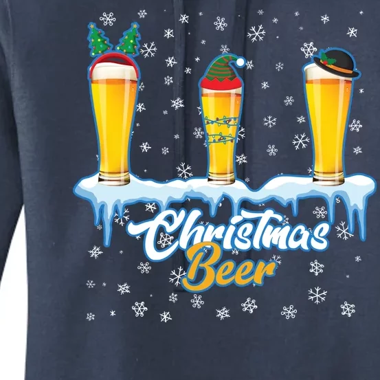 Funny Christmas Beer Women's Pullover Hoodie