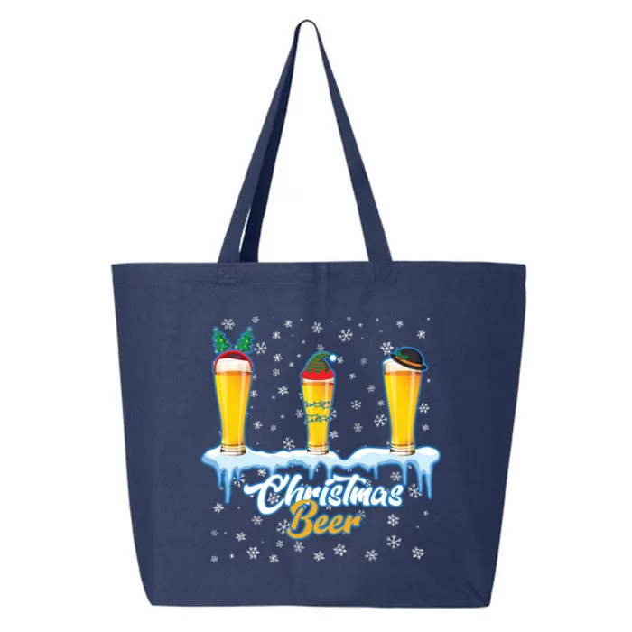 Funny Christmas Beer 25L Jumbo Tote