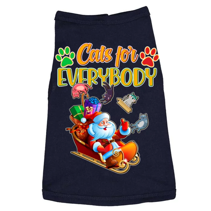 Funny Christmas Cats For Everyone Santa Claus Doggie Tank