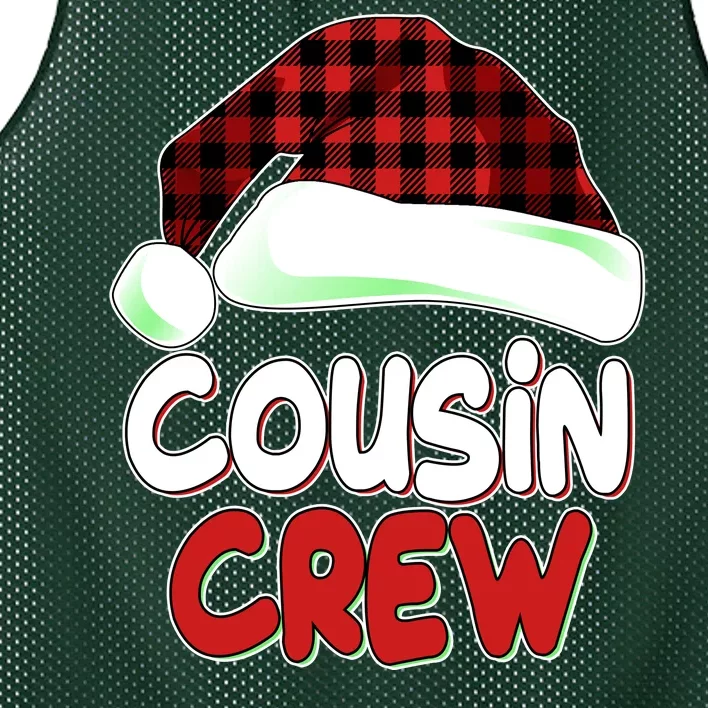 Funny Christmas Cousin Crew Matching Family Shirts Mesh Reversible Basketball Jersey Tank