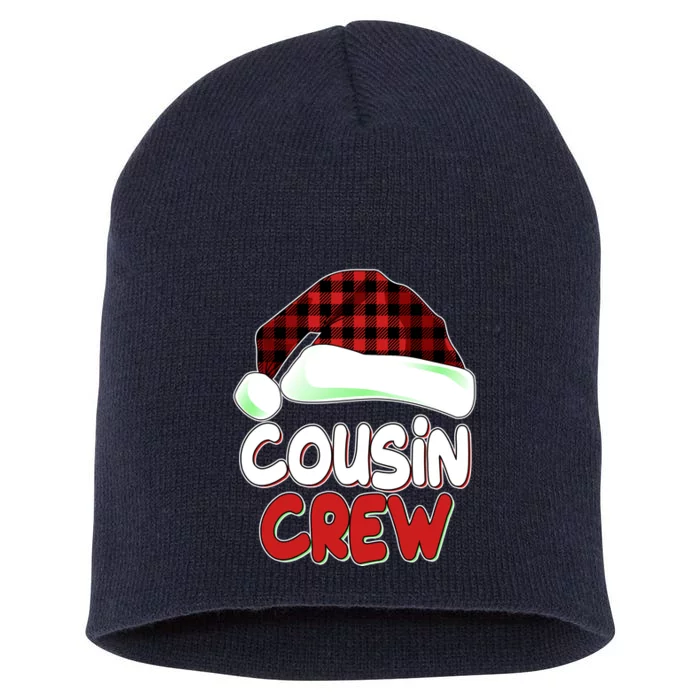 Funny Christmas Cousin Crew Matching Family Shirts Short Acrylic Beanie