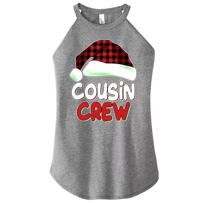 Funny Christmas Cousin Crew Matching Family Shirts Women’s Perfect Tri Rocker Tank