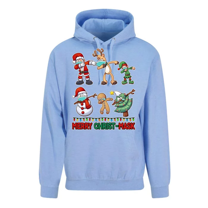 Funny Christmas Dabbing Merry Christ-Mask Unisex Surf Hoodie